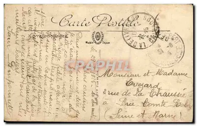 Cartolina d'epoca Luc Sur Mer La Plage — Verso