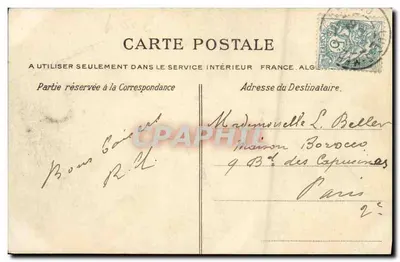 Luc-sur-Mer (Calvados) — Plaża — J. Brichet, Wyd. Kom. Zarejestrowane — Rewers
