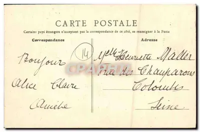 Luc-sur-Mer (Calvados) — Morze rośnie! ale jeszcze nie cofają się — wydawca C. P. P. (n°38) — Rewers