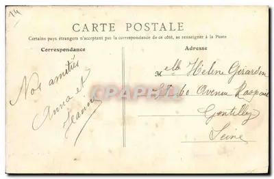 Luc-sur-Mer — Cruzeiro da Estação — B.F., Paris — Verso