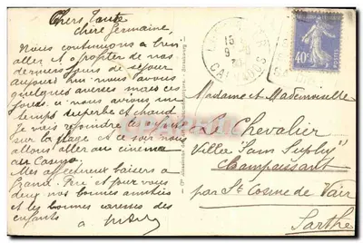LUC-sur-MER - Rue du Grand Orient — vista da promenade e do porto — editor desconhecido, n° 33 — Verso