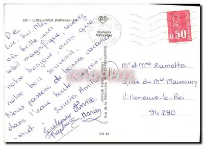 Luc-sur-Mer — Vista panorâmica da praia — Artaud Frères — Verso