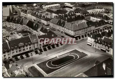 Aunay-s-Odon (Calvados) — centrum i Place de la Mairie — Éditions Aériennes