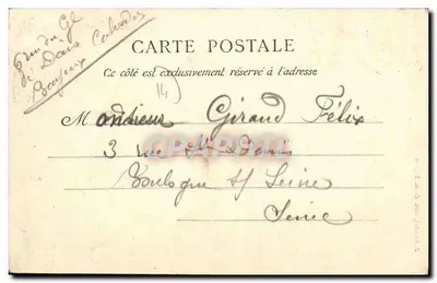 Asnelles-sur-Mer (Calvados) — Hotel-Belle Place — J. Brébiet, 83 — Verso