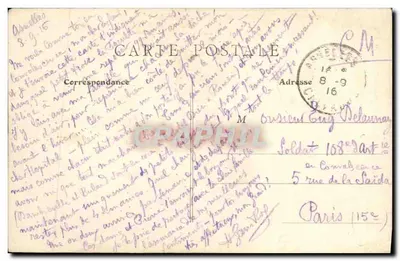 Arenelles (Calvados) — Plaża przy niskiej wodzie — B.F., Paryż — Rewers