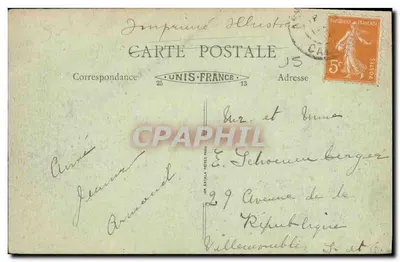 Asnelles — La Digue — éditeur B. F. O. — Verso