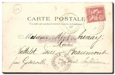 Asnelles-la-Belle-Plage — A dique, vista tirada na extremidade, do lado de Fresné — F. A. 2191 — Mourice, Asnelles — Verso