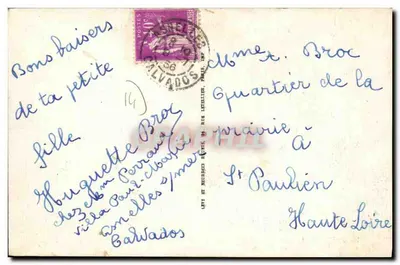 Asnelles-la-Belle-Plage — As Villas na Digue, a Belle Plage — L.L. — Verso