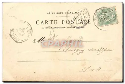 Asnelles - Hotel Belle Plage — cartão postal n°83, editado por T. Léonard, Caen — Verso
