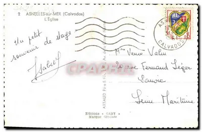 Asnelles-sur-Mer — De Kerk — Éditions Gaby — Achterkant