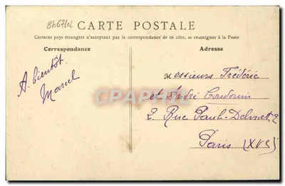 Auberville (Calvados) — Le Falaise — B.F., Parigi — Verso