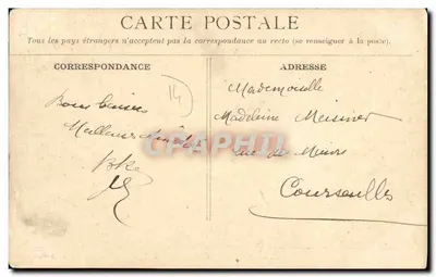 Asnelles — Villas e Jardins — G. B. Phot., Paris, n°21 — Verso