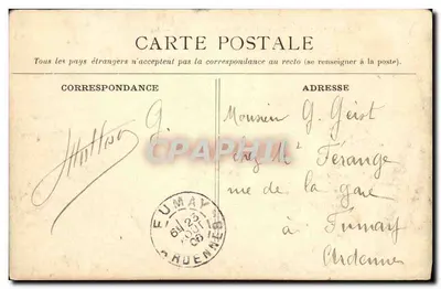 Asnelles — Tempestade do dia 30 de setembro de 1905 — A dique inundada — Verso