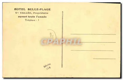 Asnelles — Hotel Belle-Plage e a Terrasse — n°43 — Verso