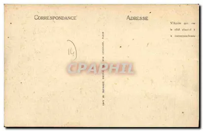 Asnelles-la-Belle-Plage — La Brèche de la Mer — Méludien-Lefèvre, n°14 — Rewers