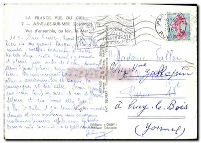 Asnelles-sur-Mer — Ogólny widok, w oddali morze — Artaud Delvert, Nantes — Rewers
