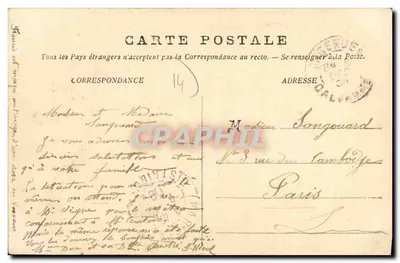 Argences (Calvados) — Boulevard Déléan — E. Féron, editor, Caen — Verso