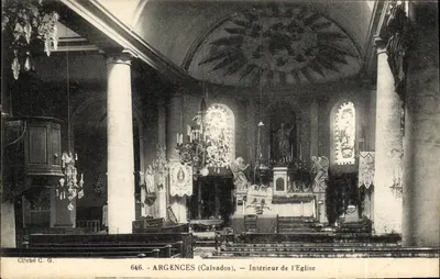 Argences (Calvados) — Interior da Igreja — Cliché C. G. n° 646