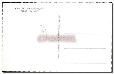 Zamek w Coupigny — Airan (Calvados) — Zdjęcie Normandia, Caen — Rewers