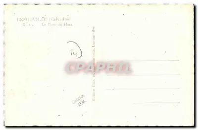 Benouville (Calvados) — O Canto do Alto — Edição Eldo, Lac-sur-Mer — Verso