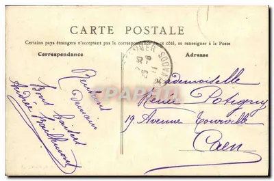 Bernières-sur-Mer (Calvados) — A Barreira do Caminho de Ferro e o Sémaphore — B. F. Paris — Verso