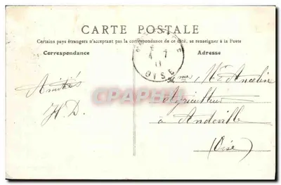 Bernières-sur-Mer (Calvados) - Widok na kościoł — kolekcja Biard — Rewers