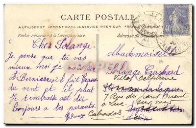 Bernières-sur-Mer (Calvados) — La Cassine — J. Brachet, Caen (Déposé) — Verso