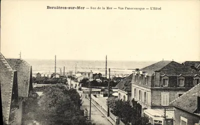 Bernières-sur-Mer — Rue de la Mer — Vista Panorâmica — O Hotel — Edit. Paret