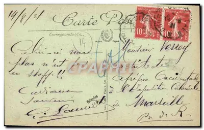 Bernières-sur-Mer — De Kerk — Uitgave Queuenel, Bazar de la Plage — Achterkant