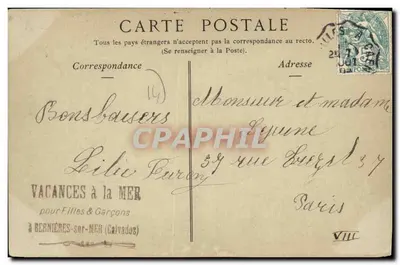 Bernières (Calvados) — A Rua da Igreja — Collections ND Phut — Verso