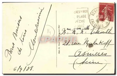 Bernières-sur-Mer — Rue de la Mer, verso la Plage — Ed. C. Hue, n°15 — Verso