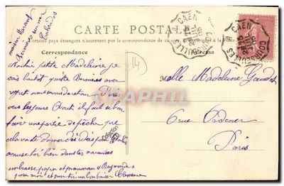 Bernières — Rybactwo na krabów — Przed wyjazdem — B.F., PARIS — Rewers