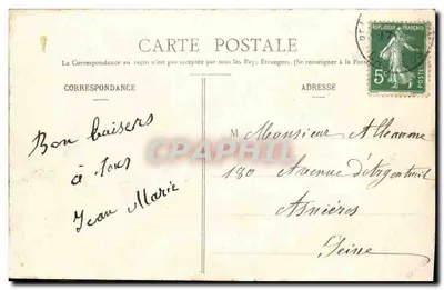 Beaumont-en-Auge - Rue Aux Juifs (Côté Est) — Uitgave Albert Grente, Lisieux — Cliché Ozange — Achterkant