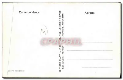 Honville-Calvados — Avenue des Chasses — Éditions d'Art 'Marcon' Perret — Verso