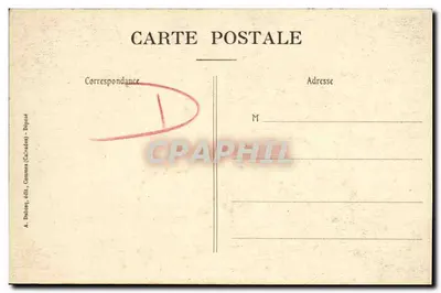 Castelo de PALLERROY — Interior ricamente decorado — A. Dubong, editor, Commes (Calvados) — Verso