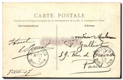 Bernières (Calvados) - Rua da Estação - A Passagem de Nível — B.F., PARIS, n°24 — Verso
