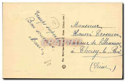 Bernières-sur-Mer — Zbieranie guano — Wyd. Lemonnier — Rewers