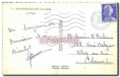 Bernières-sur-Mer — Plaża — Wydawnictwo Gaby — Rewers