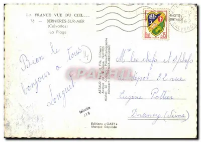 Bernières-sur-Mer — A Praia — Éditions Gaby — Verso