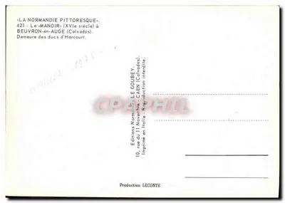 Dworzec (XV wiek) — Beuvron-en-Auge (Calvados) — Wydawca Emy — Rewers