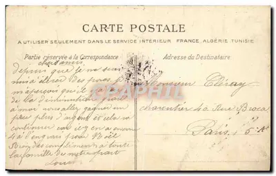 Beuzeval-Houlgate — As Villas da Rue des Bains — A Bilhete postal antigo — Verso