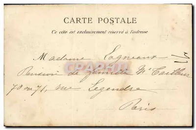 Beuzeval — O Casino — J. Brechet, Editor, Caen (Depositado) N°259 — Verso