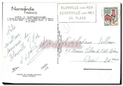 Blonville-sur-Mer — vista panoramica — Edizioni La Cigogne — Verso