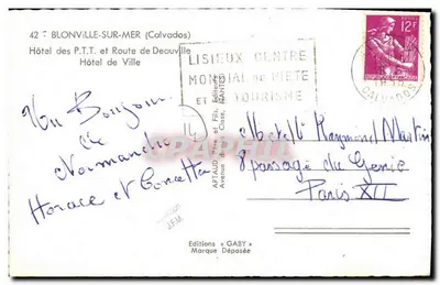 Blonville-sur-Mer — Hôtel de Ville et services postaux — Éditions Gaby — Reverso