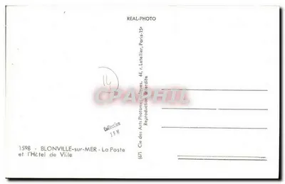 Blonville-sur-Mer — Prefeitura e A Postagem — Cap — Verso