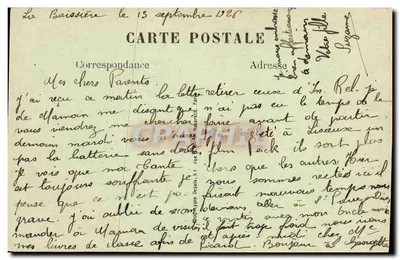 La Boissière — Poczta — Wyd. R. Rossignol — Rewers