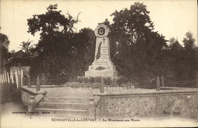 BONNEVILLE-la-LOUVET — Der Kriegerdenkmal — Édite Papin