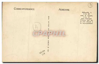 Le Breuil-en-Auge — Kościół z XIII i XIV wieku — Wydawca Lévy i Neubelin, Paryż, nr 180 — Rewers