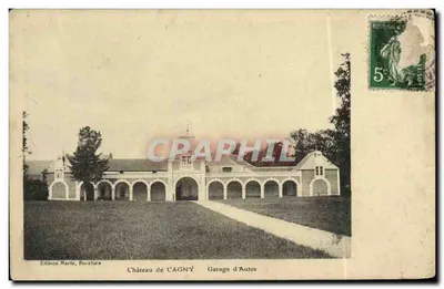 Bilhete postal antigo Castelo de Cagny