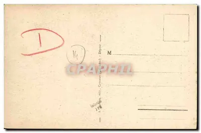 Zamek w Jucoville — Drzwi zegarowe — Zamek w Calvadosie, wydawca A. D. 607 - 132 — Rewers